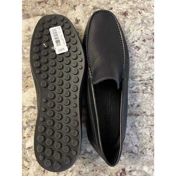 ECCO $180 S Lite Moc Men\'s Leather Black Comfy Moccasin size EU47/US13-13.5